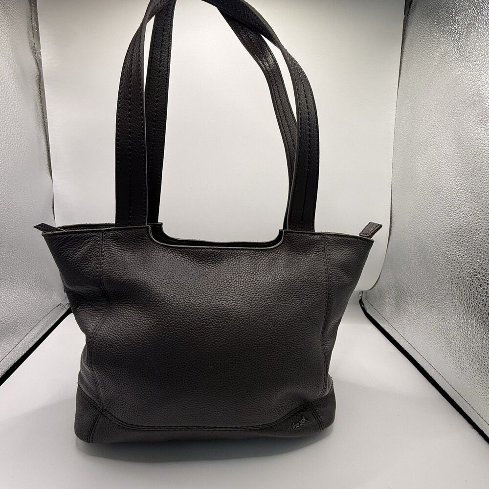 The Sak De Young Gray Pebbled Leather Tote Bag